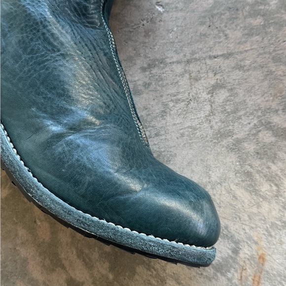 Guidi Front Zip Mid Boot Leather Blue Size 42 - Picture 6 of 7